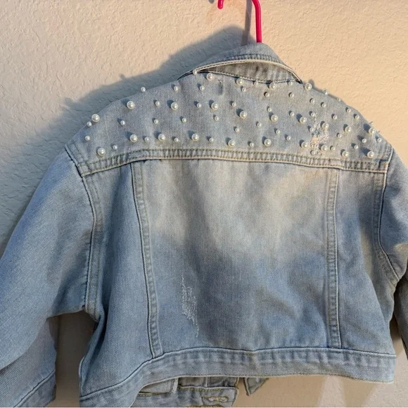 Doe a Dear Jean and Pearl Jacket - 3T - Picture 3 of 3